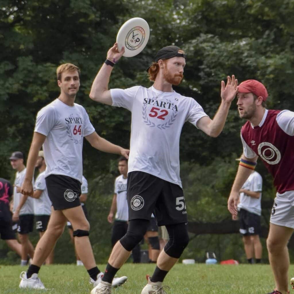 Ryan Andersen playing ultimate frisbee