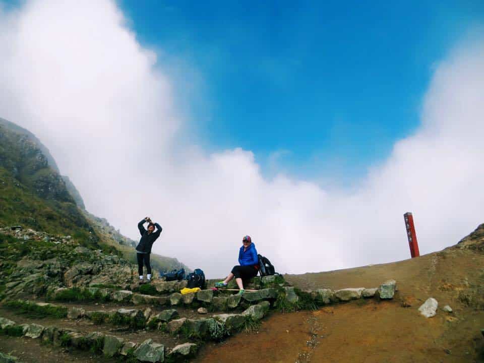 Ayelen Lee hiking picture on mountain top