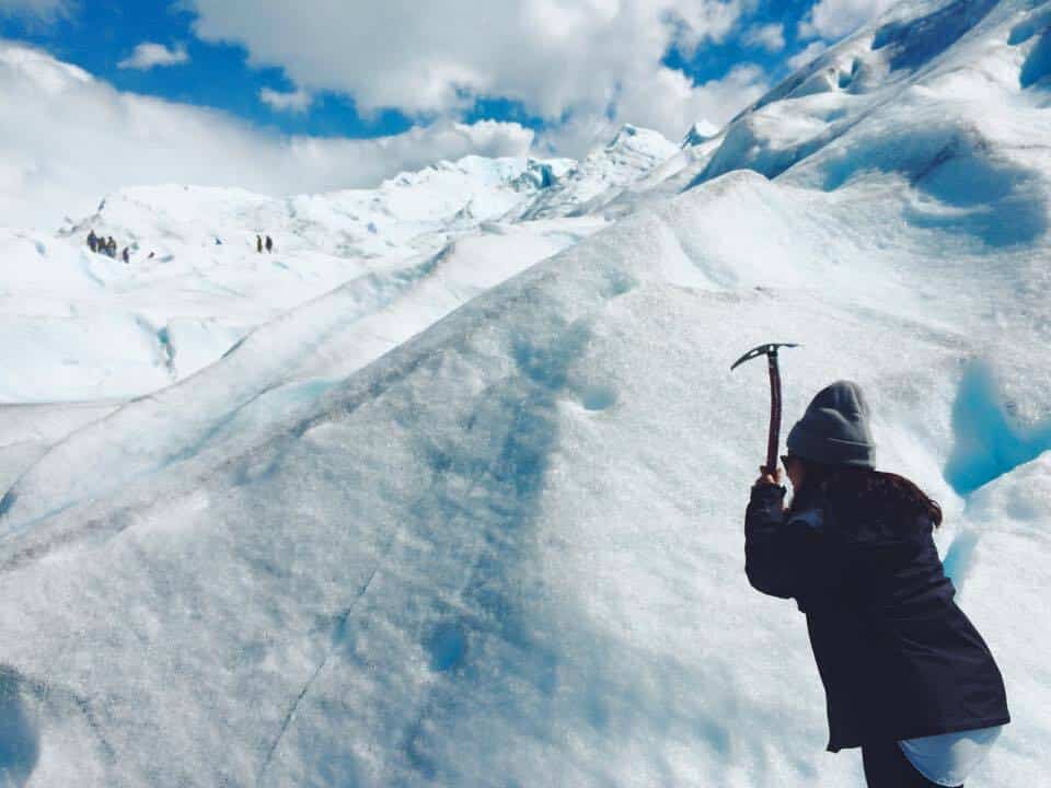 Ayelen Lee during glacier hike