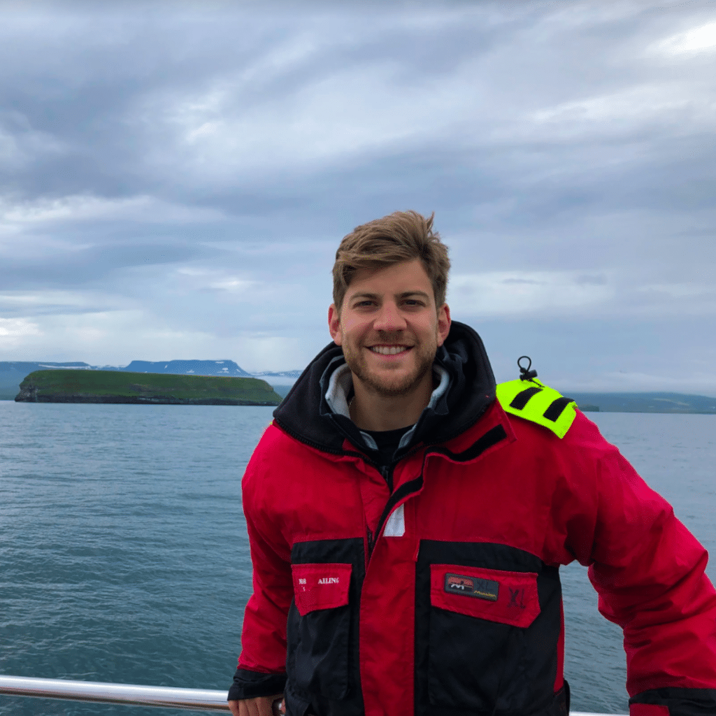 Paul Glushakov travel picture on boat in the arctic