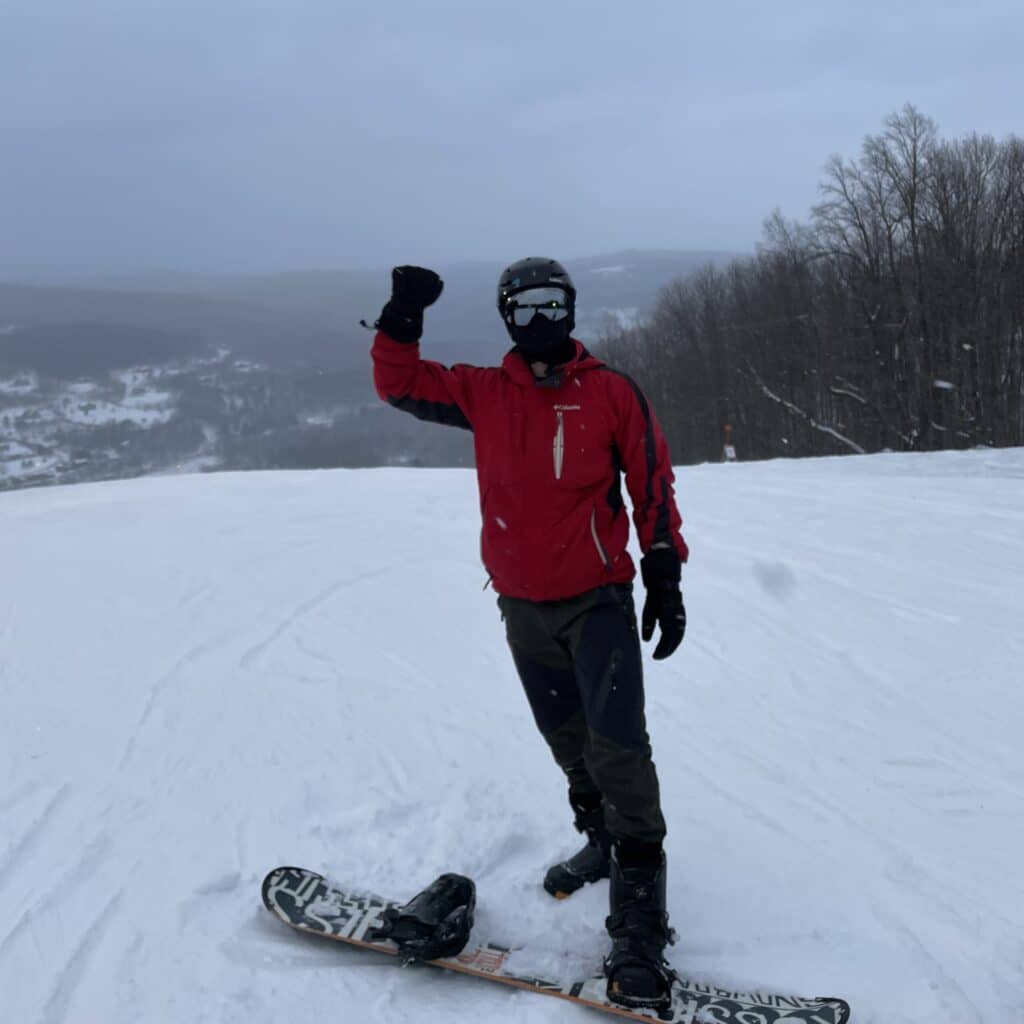 Daniel Meyers snowboarding