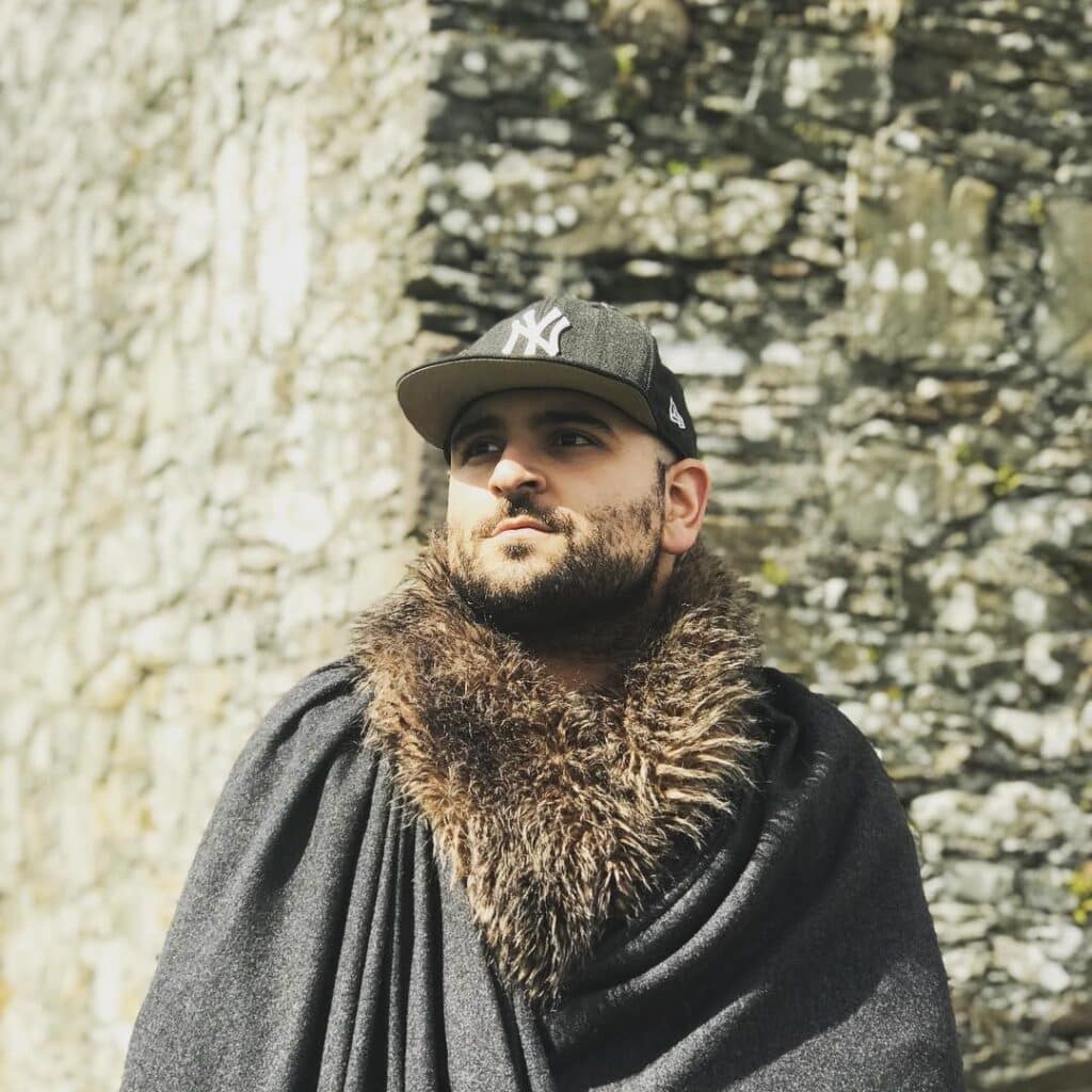 Elias Fraija in a fuzzy jacket