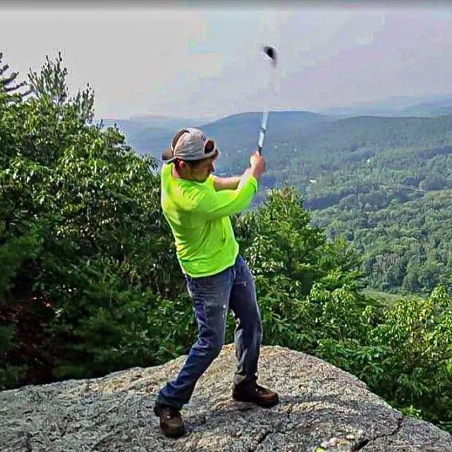 Ryan Andersen golfing