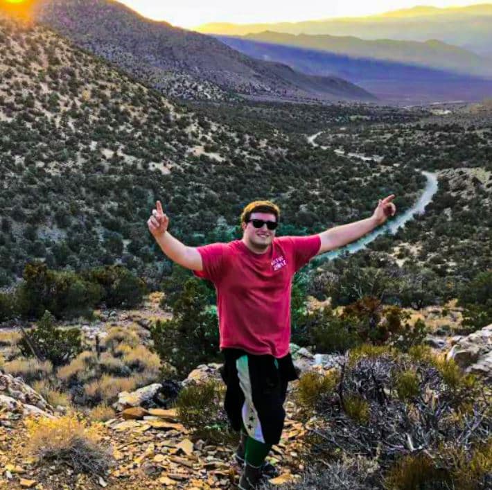 Kieran Morrissey hiking