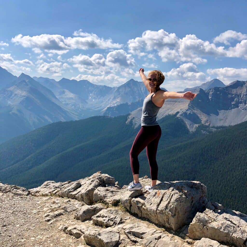 Kristin Fowler on a mountain