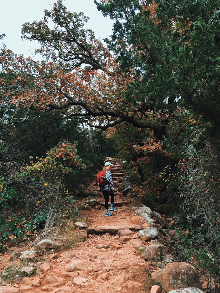 Mary Frances Roebuck hiking