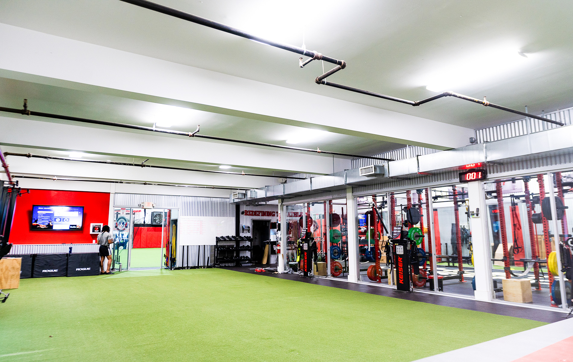 SPEAR Physical Therapy and Athlete's Warehouse Indoor Gym area