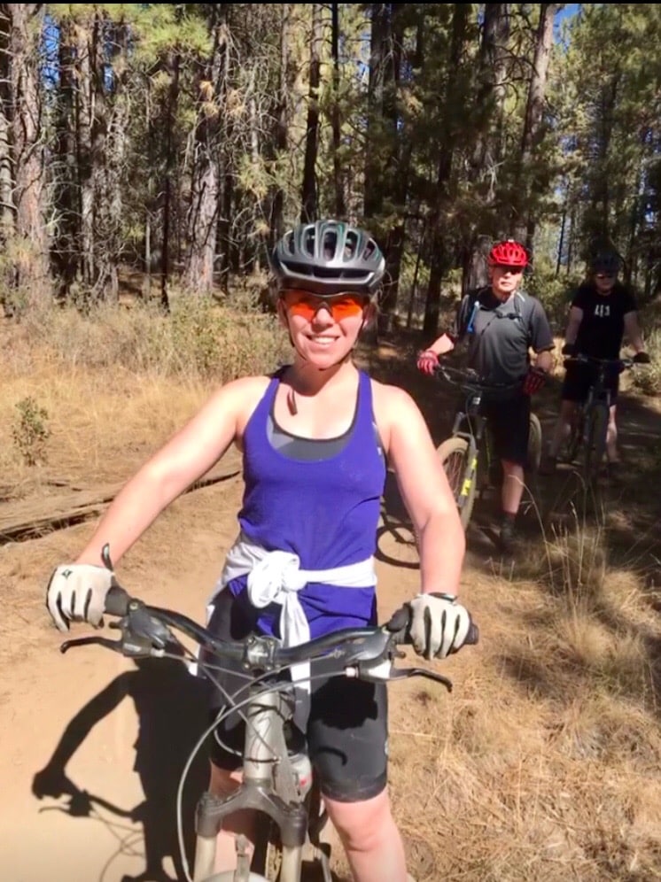 Michelle Rooney mountain biking