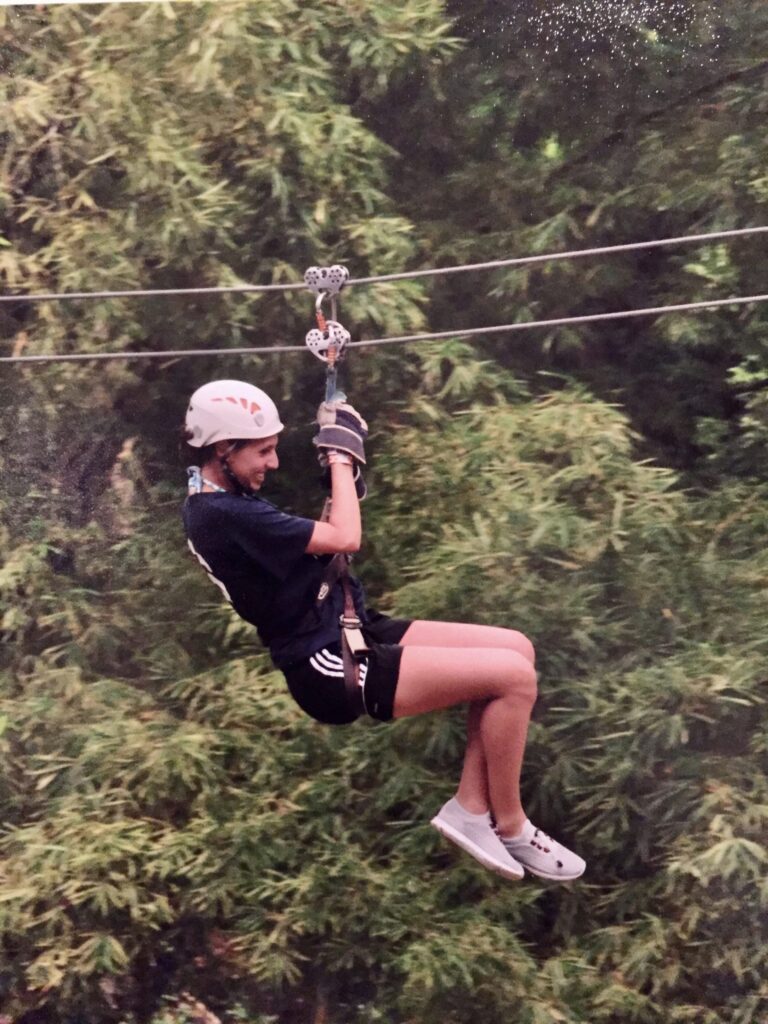 Amanda Kalan ziplining