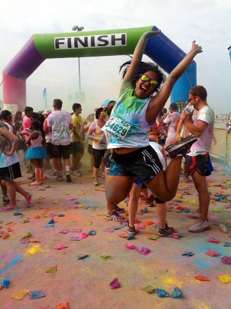 Marivi Lao finishing color merad run