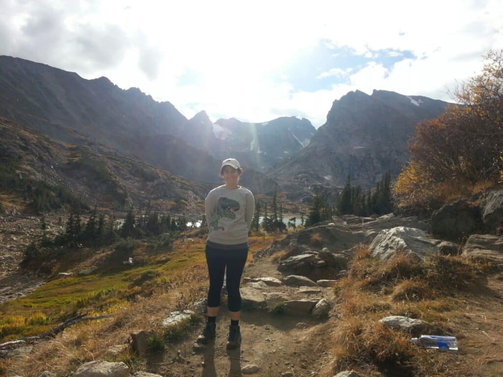 Alyse Myers hiking picture Rocky Mountains