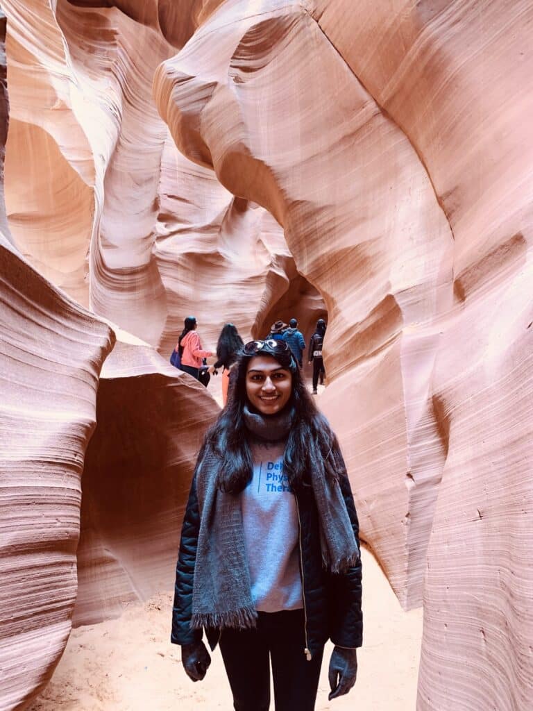 Kruti Shah in Canyonlands maze