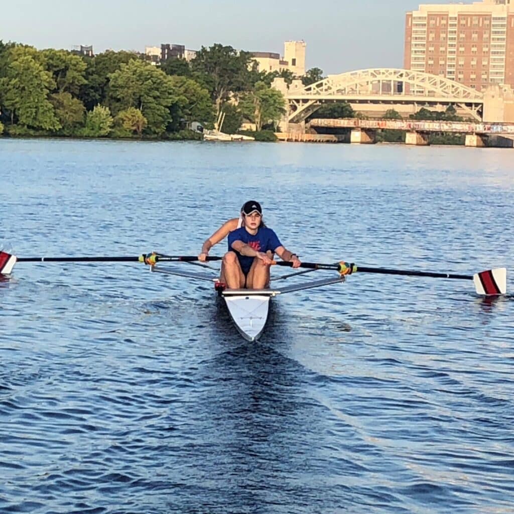 Brooke Doyle rowing