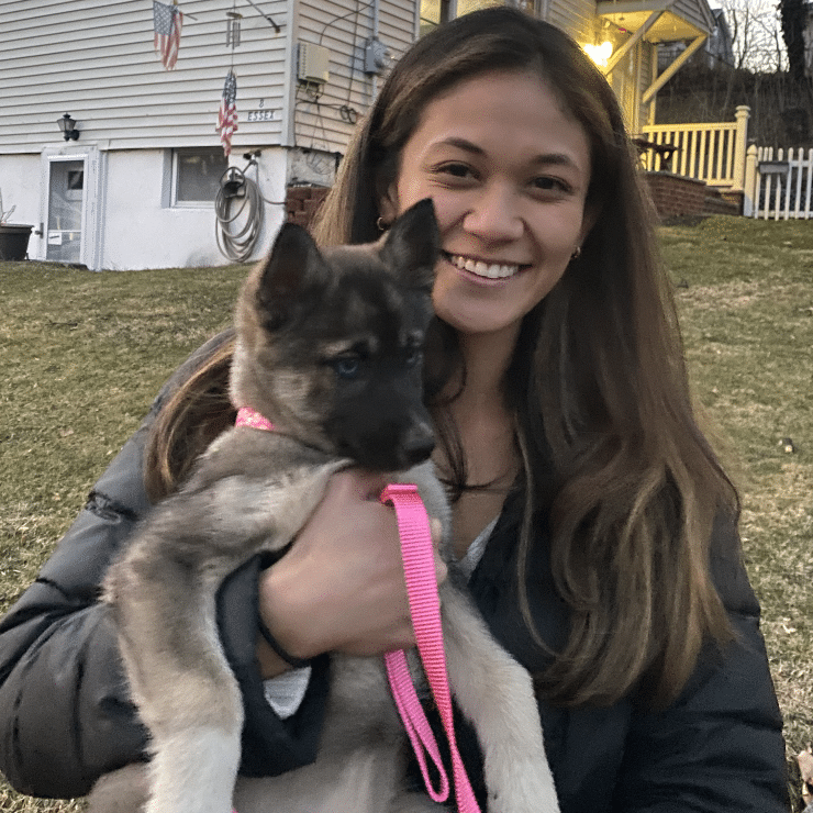 Christine Evangelista dog