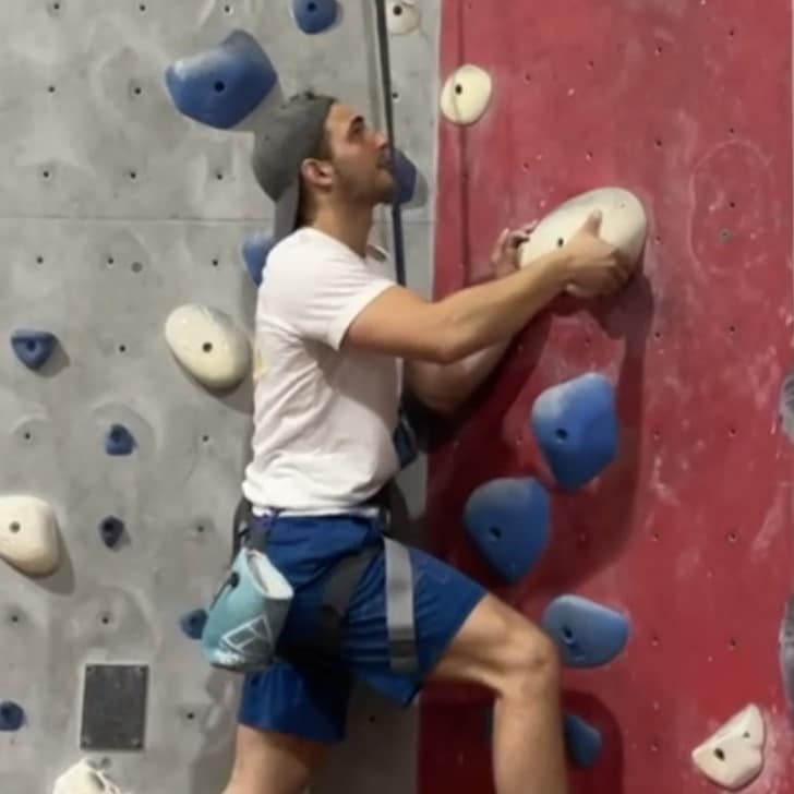 Daniel Meyers indoor rockclimbing