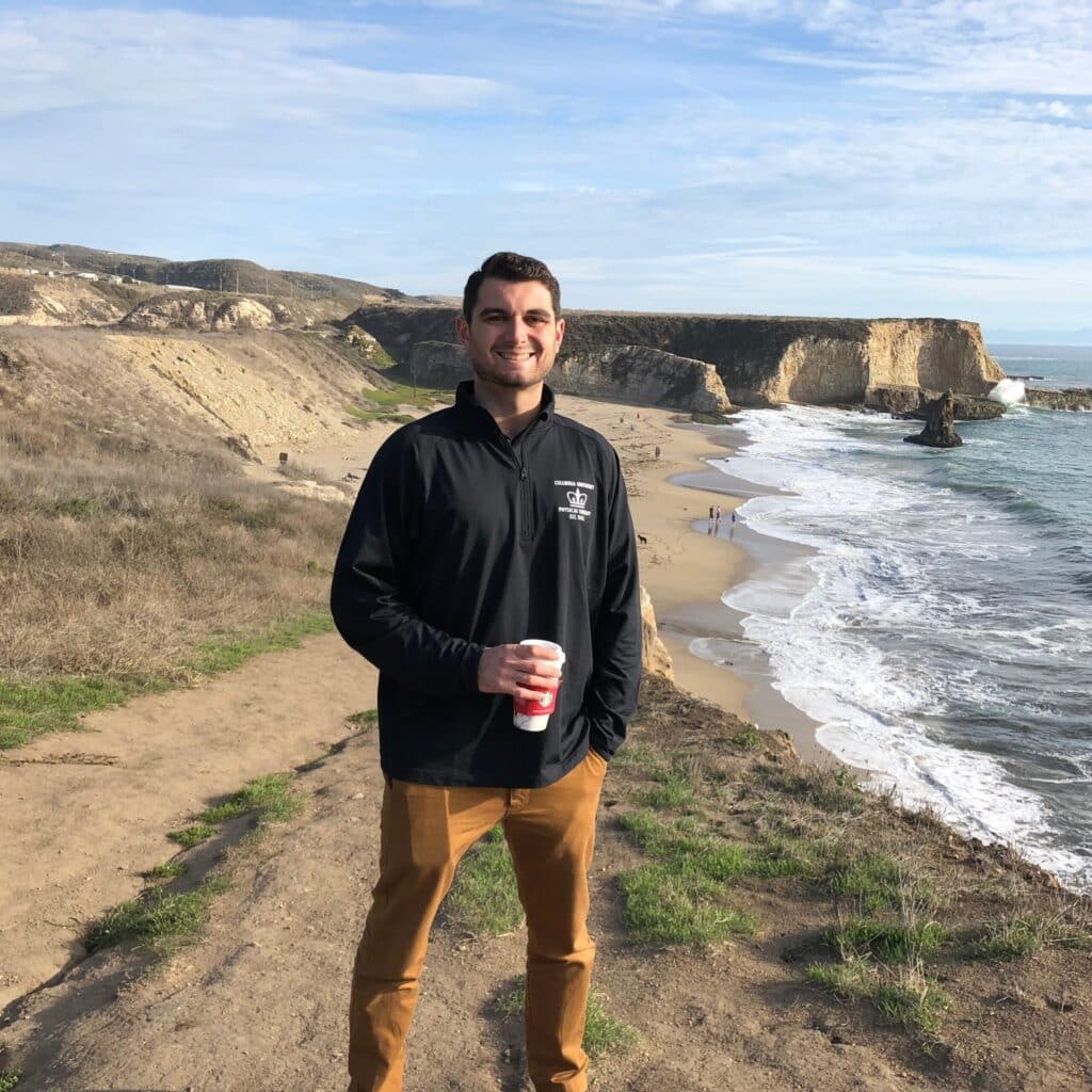 Dylan Pearce at the beach