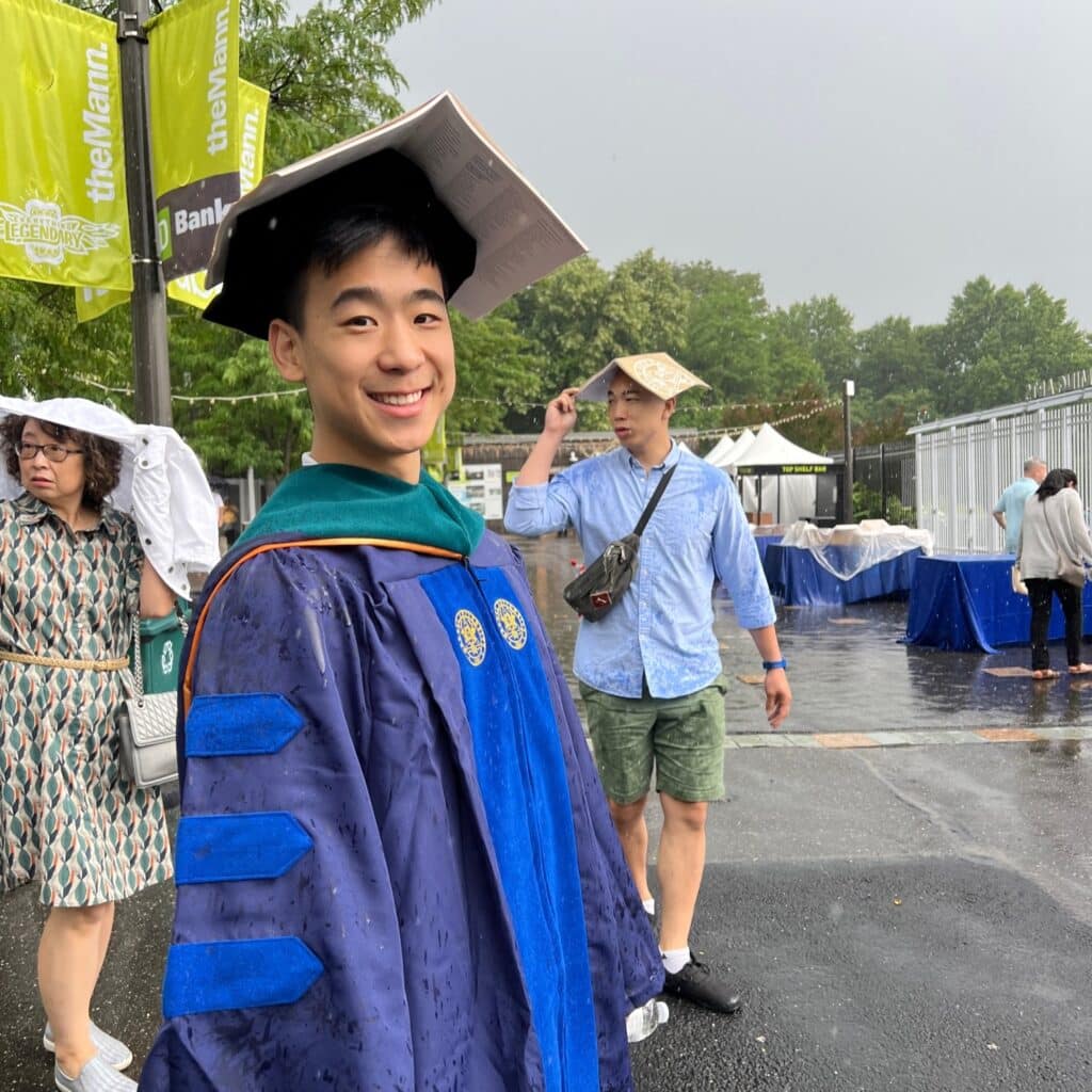 Evan Chang graduating