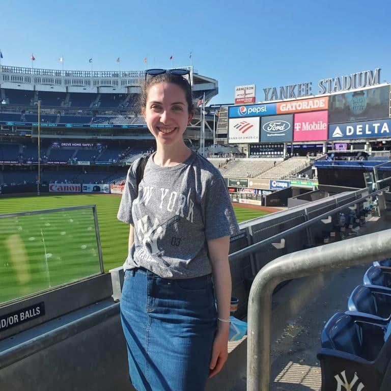 Fraida Diamond at a yankee game