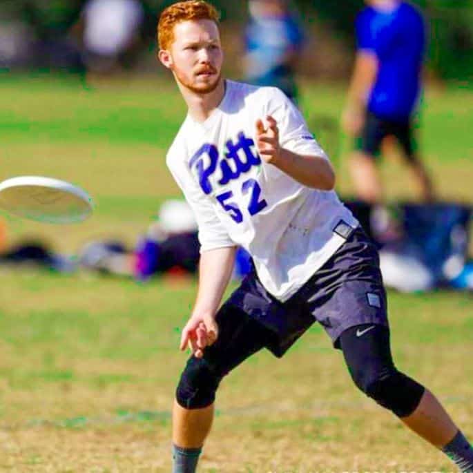 Ryan Andersen with Frisbee