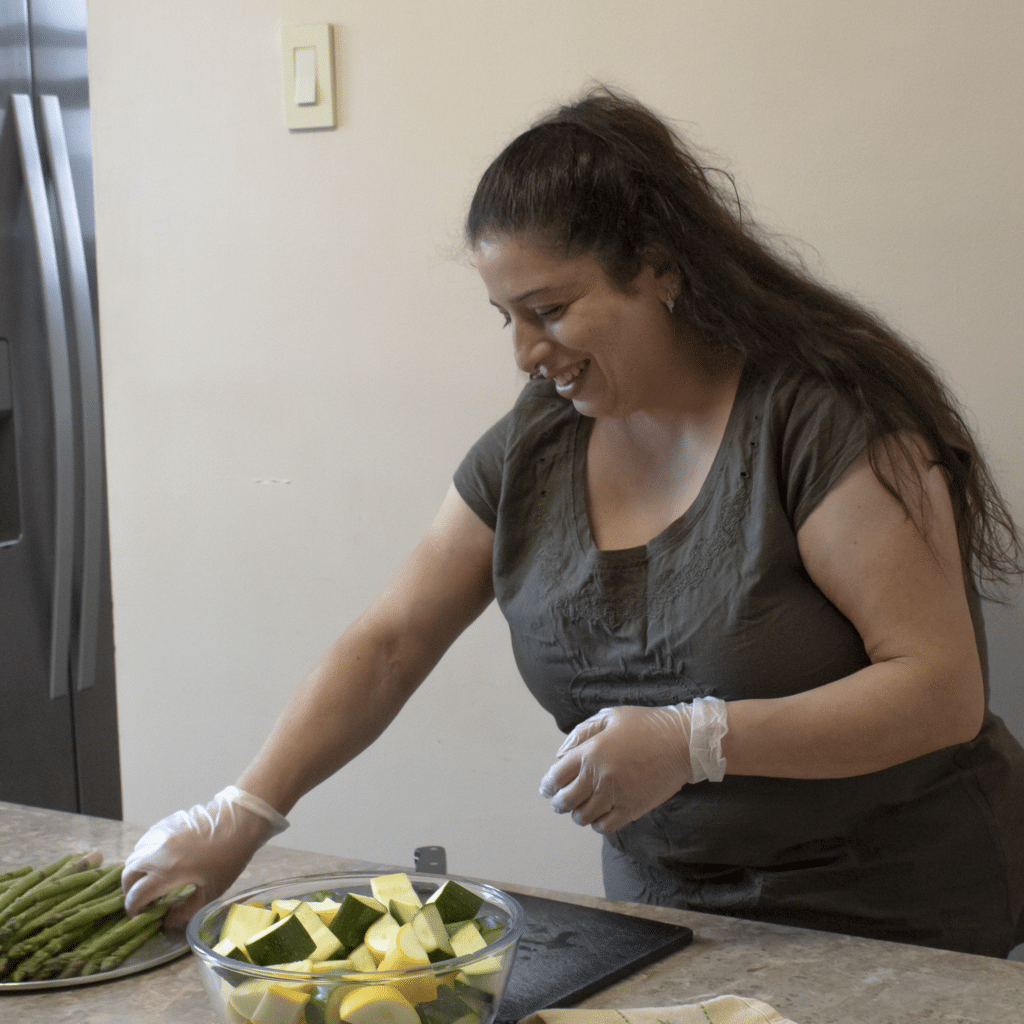 Hanadi Al-Sawah cooking