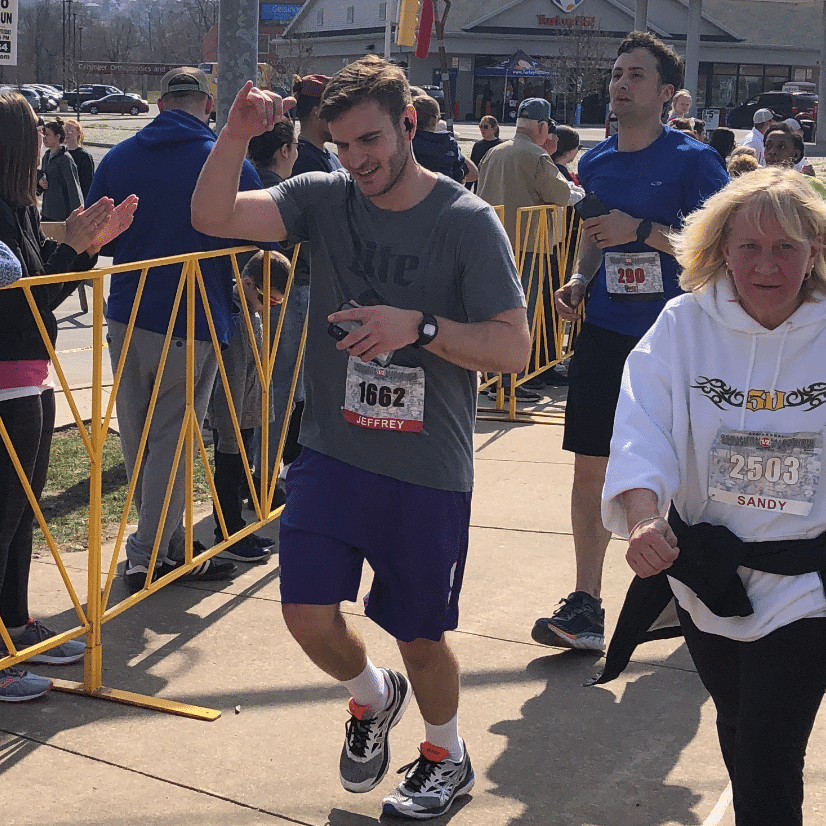 Jeffrey Sabatini after marathon