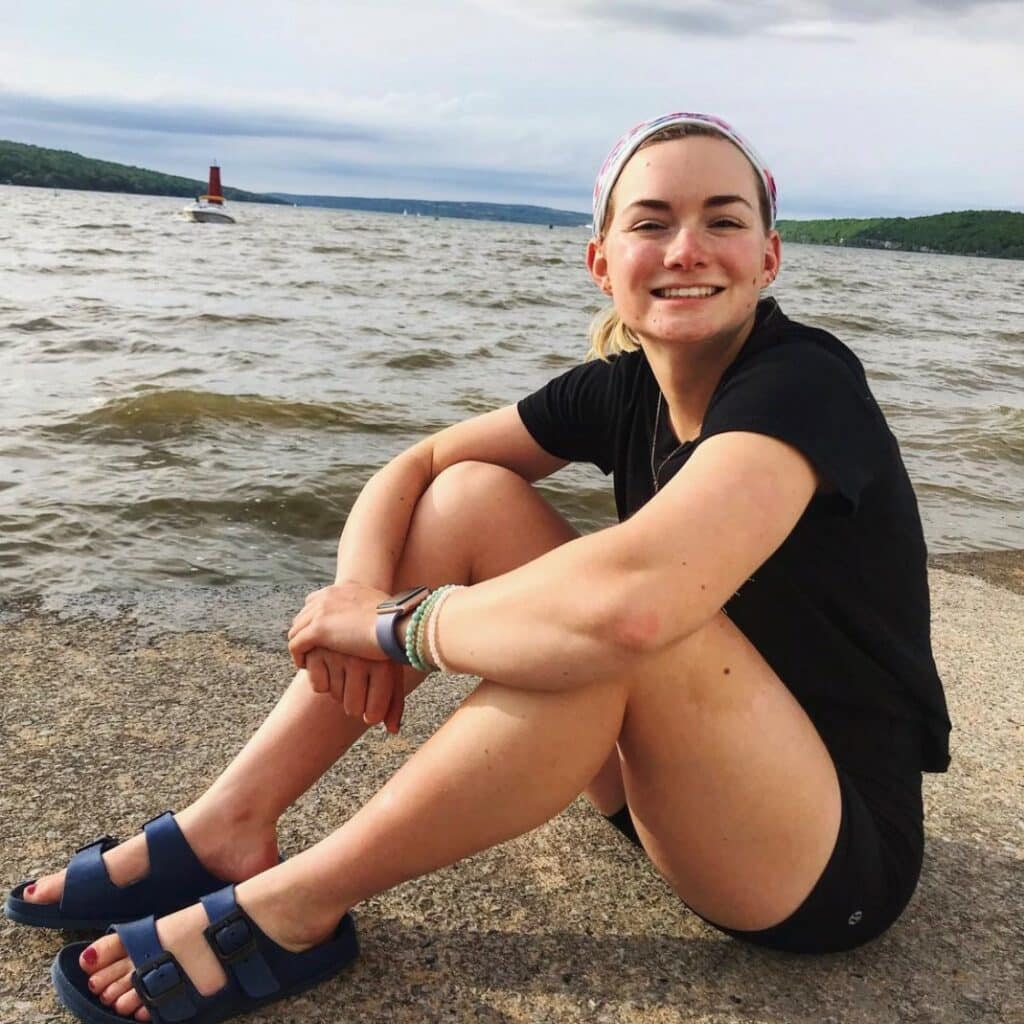 Jennie Brian portrait on beach