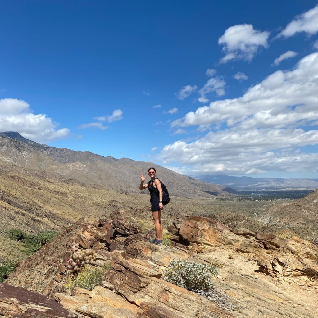 Lauren Newman on a mountain hike