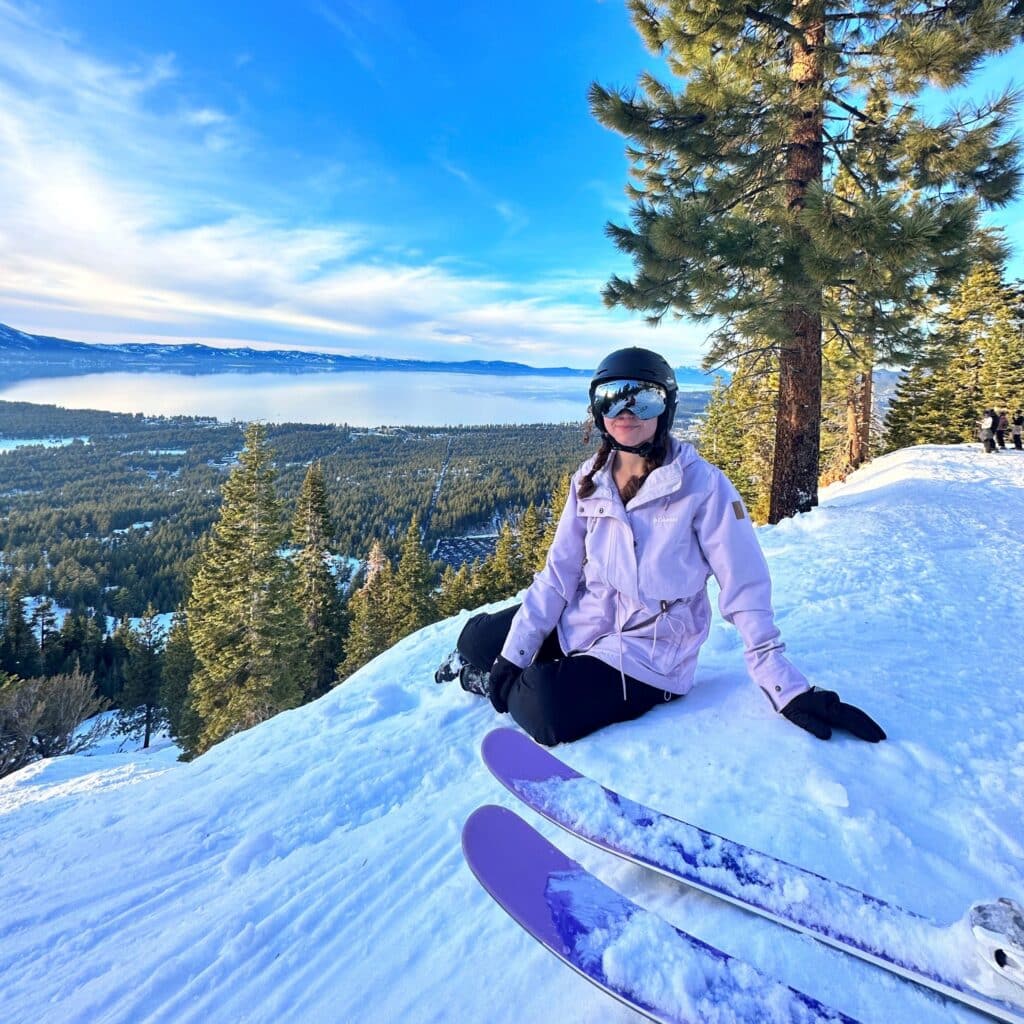 Lauren Newman snowboarding