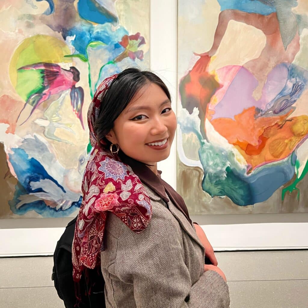 Michaela Chee at an art museum