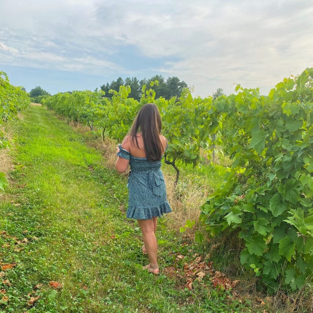 Nadia Filipic portrait in wineyard