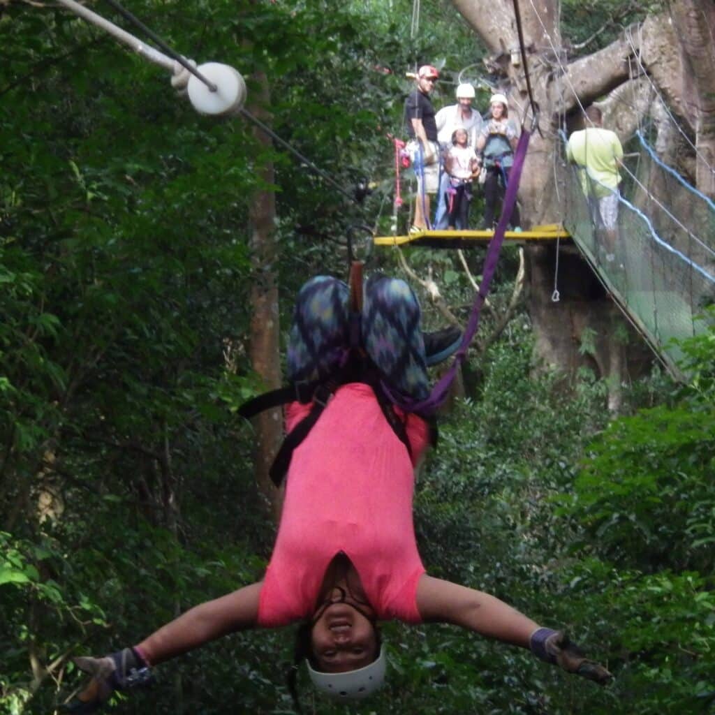 Polimarta Rubenstein ziplining