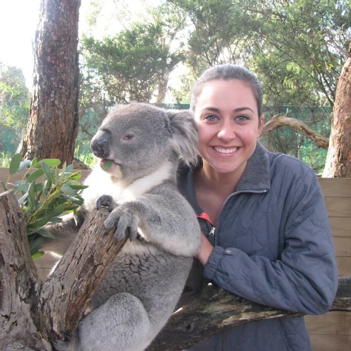 Gwen Giffard with kola bear