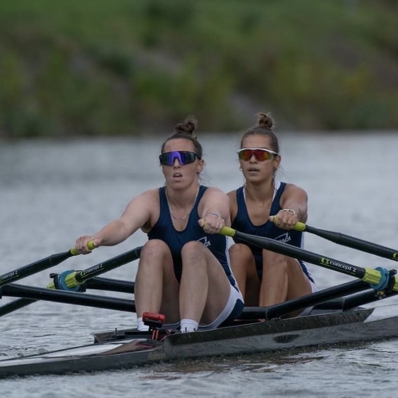 Kelsey Lavin canoeing