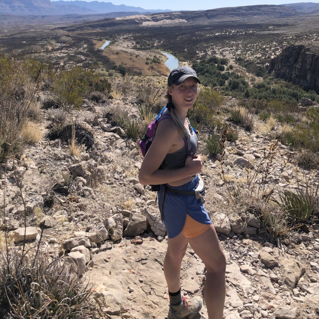 Kelsey Contreras hiking