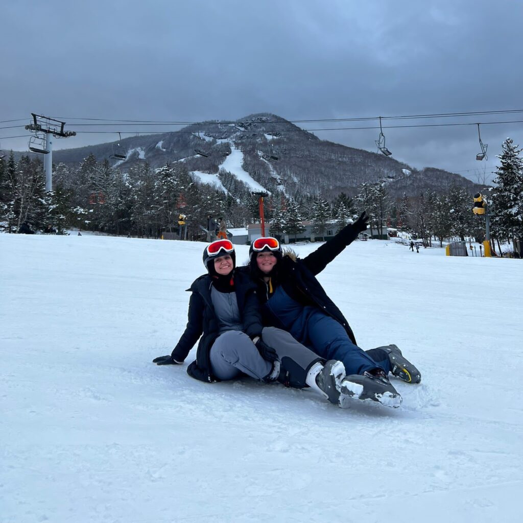 Nermin Salem snowboarding