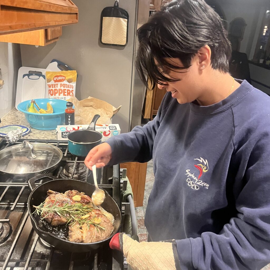 Niyati Parikh cooking