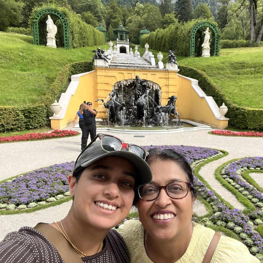 Niyati Parikh selfie in a garden